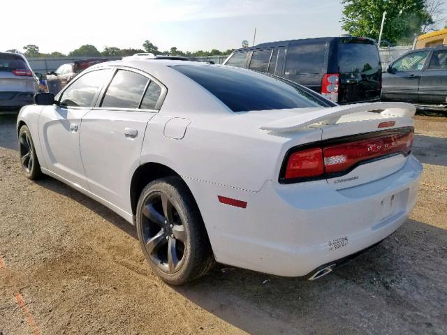 2C3CDXHG6DH695957 - 2013 DODGE CHARGER SX WHITE photo 3