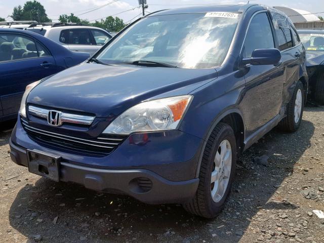 5J6RE48799L040018 - 2009 HONDA CR-V EXL BLUE photo 2