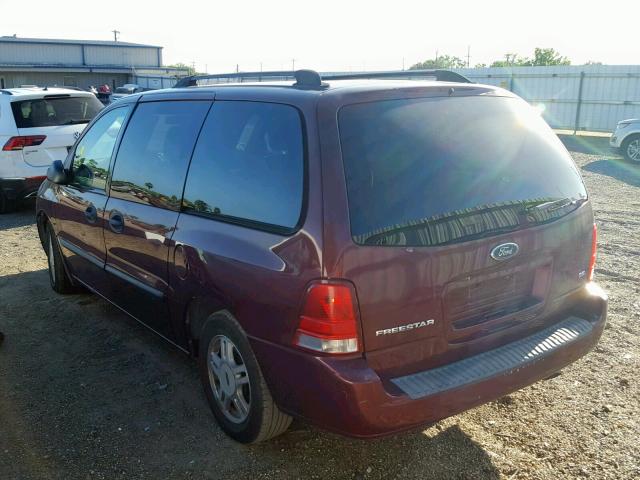 2FMZA51676BA53740 - 2006 FORD FREESTAR S BURGUNDY photo 3