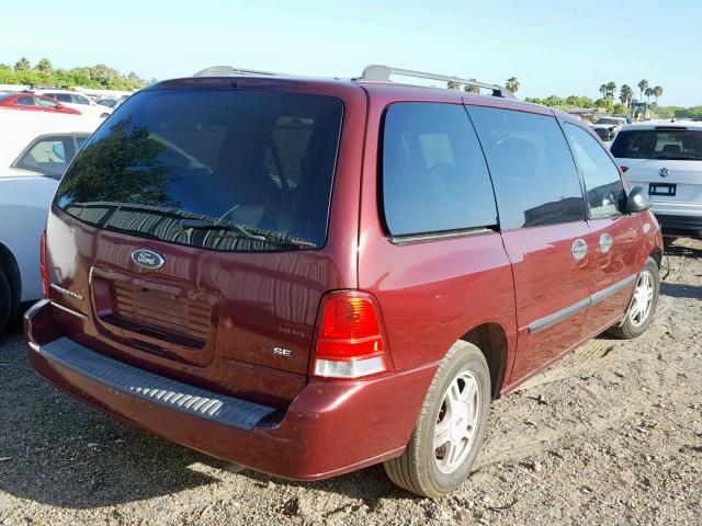 2FMZA51676BA53740 - 2006 FORD FREESTAR S BURGUNDY photo 4