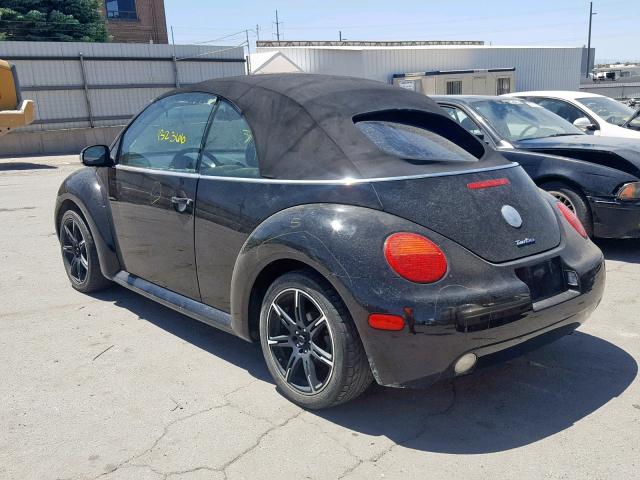 3VWCD21YX3M331233 - 2003 VOLKSWAGEN NEW BEETLE Schwarz Foto 3