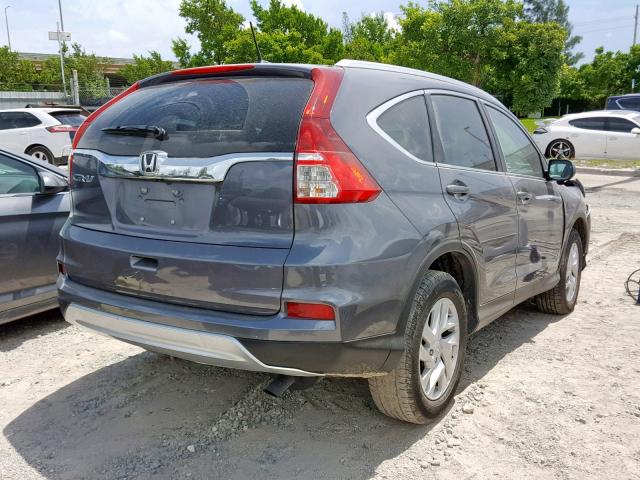 2HKRM3H71GH550366 - 2016 HONDA CR-V EXL SILVER photo 4