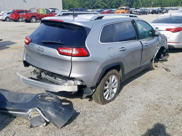 1C4PJMDS8GW175523 - 2016 JEEP CHEROKEE L SILVER photo 4