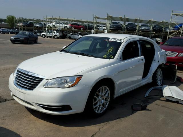 1C3CCBBB3CN303106 - 2012 CHRYSLER 200 TOURIN WHITE photo 2