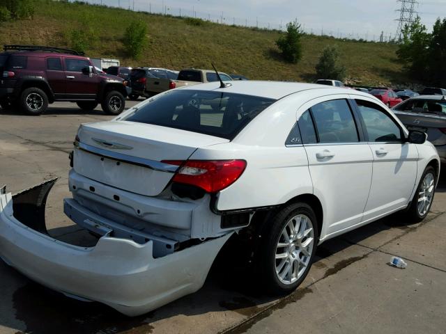 1C3CCBBB3CN303106 - 2012 CHRYSLER 200 TOURIN WHITE photo 4