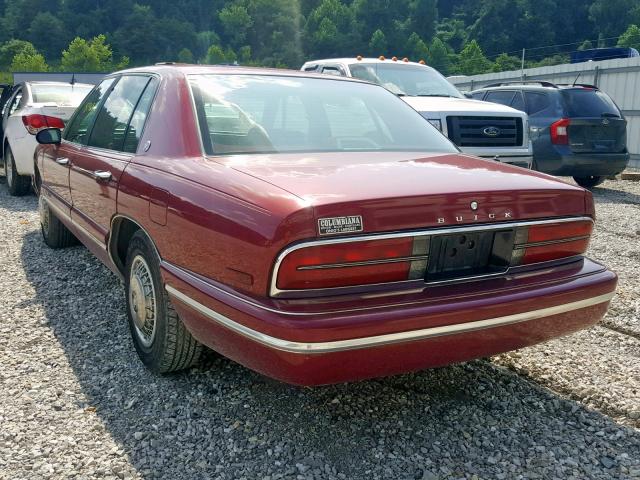 1G4CW52KXTH629158 - 1996 BUICK PARK AVENU MAROON photo 3