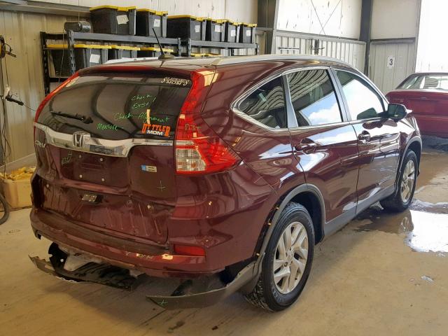 2HKRM3H73GH531060 - 2016 HONDA CR-V EXL MAROON photo 4