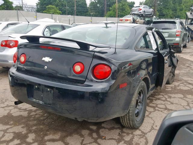 1G1AL18F077222414 - 2007 CHEVROLET COBALT LT BLACK photo 4