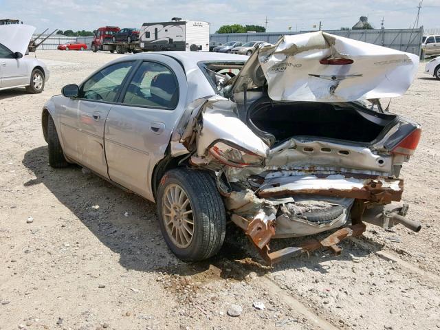 1C3EL56R14N392421 - 2004 CHRYSLER SEBRING LX SILVER photo 3