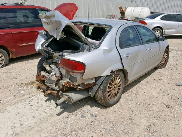 1C3EL56R14N392421 - 2004 CHRYSLER SEBRING LX SILVER photo 4