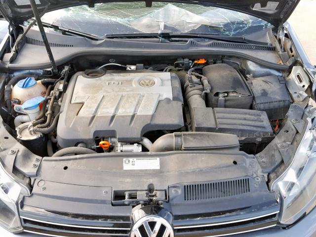 3VWML7AJ2DM600933 - 2013 VOLKSWAGEN JETTA TDI GRAY photo 7