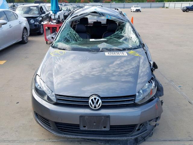 3VWML7AJ2DM600933 - 2013 VOLKSWAGEN JETTA TDI GRAY photo 9