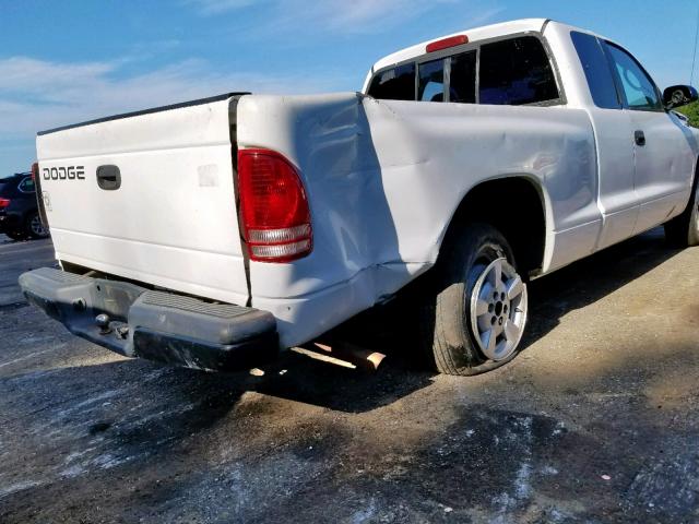 1B7GL22X61S162197 - 2001 DODGE DAKOTA WHITE photo 9