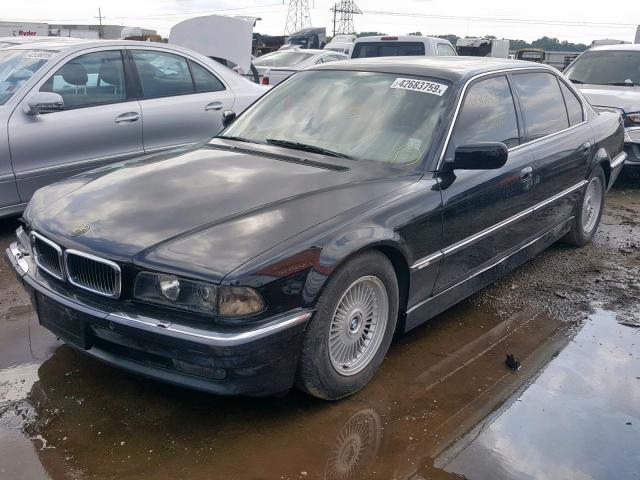 WBAGK2320WDH69021 - 1998 BMW 750 IL BLACK photo 2