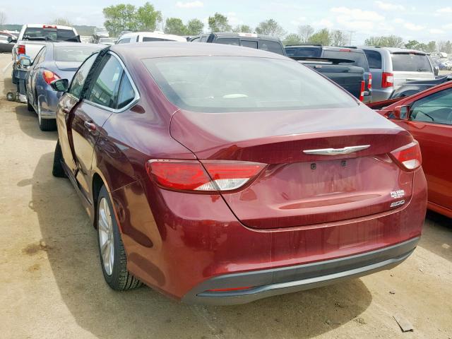 1C3CCCFB5HN509339 - 2017 CHRYSLER 200 LX RED photo 3