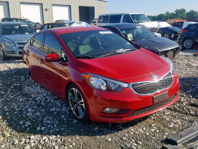 KNAFX4A89F5316040 - 2015 KIA FORTE EX RED photo 1