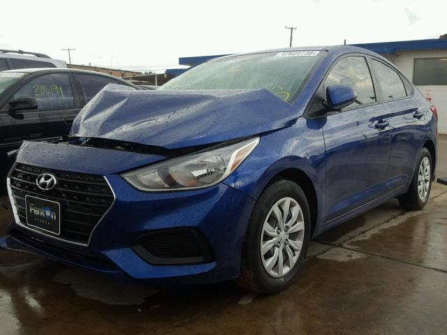 3KPC24A35JE033706 - 2018 HYUNDAI ACCENT SEL BLUE photo 2