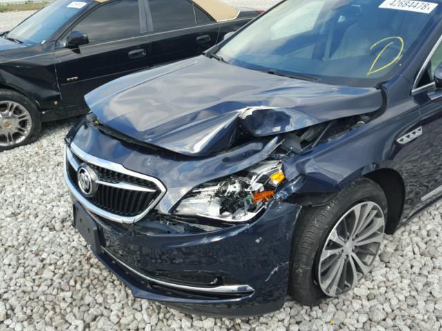 1G4ZP5SS7HU145647 - 2017 BUICK LACROSSE E BLUE photo 9
