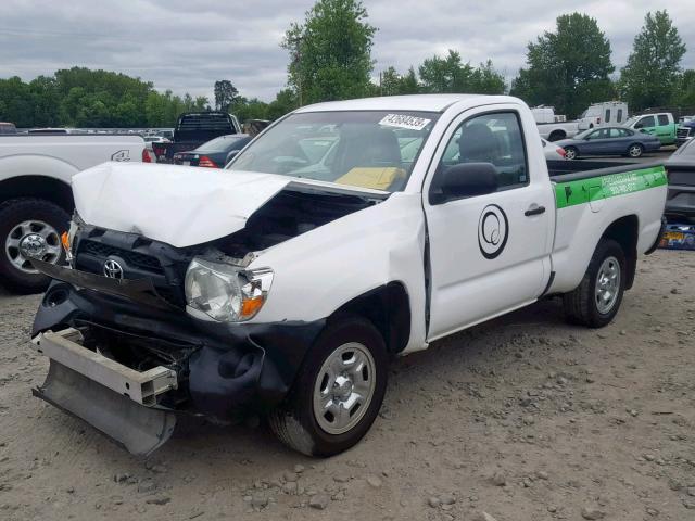 5TFNX4CNXBX007998 - 2011 TOYOTA TACOMA WHITE photo 2