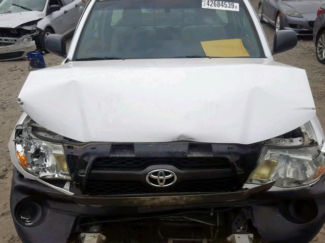 5TFNX4CNXBX007998 - 2011 TOYOTA TACOMA WHITE photo 7