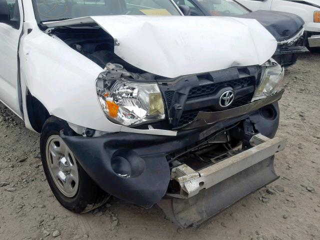 5TFNX4CNXBX007998 - 2011 TOYOTA TACOMA WHITE photo 9