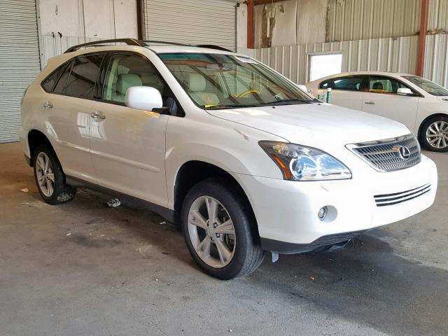 JTJHW31UX82850767 - 2008 LEXUS RX 400H WHITE photo 1