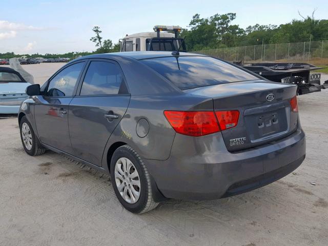 KNAFU4A29D5705410 - 2013 KIA FORTE EX CHARCOAL photo 3