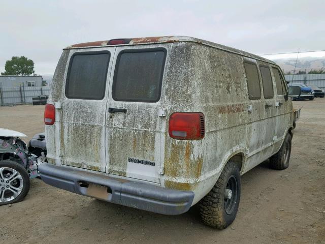 2B7HB11X9TK118954 - 1996 DODGE RAM VAN B1 WHITE photo 4