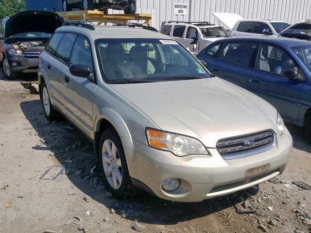 4S4BP61C267330427 - 2006 SUBARU LEGACY OUT TAN photo 1