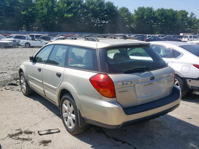 4S4BP61C267330427 - 2006 SUBARU LEGACY OUT TAN photo 3