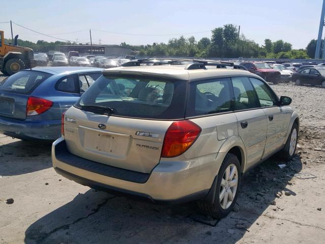 4S4BP61C267330427 - 2006 SUBARU LEGACY OUT TAN photo 4