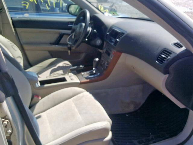 4S4BP61C267330427 - 2006 SUBARU LEGACY OUT TAN photo 5