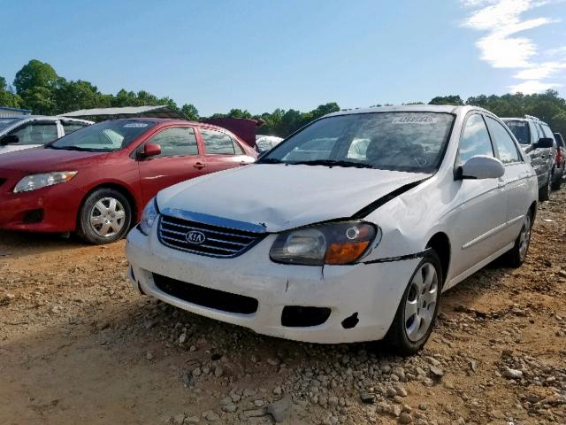 KNAFE221095620812 - 2009 KIA SPECTRA EX WHITE photo 2