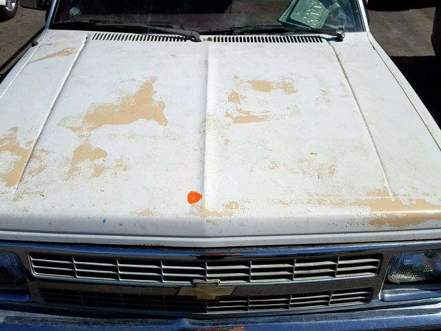 1GCCS19Z8K8136217 - 1989 CHEVROLET S TRUCK S1 WHITE photo 7