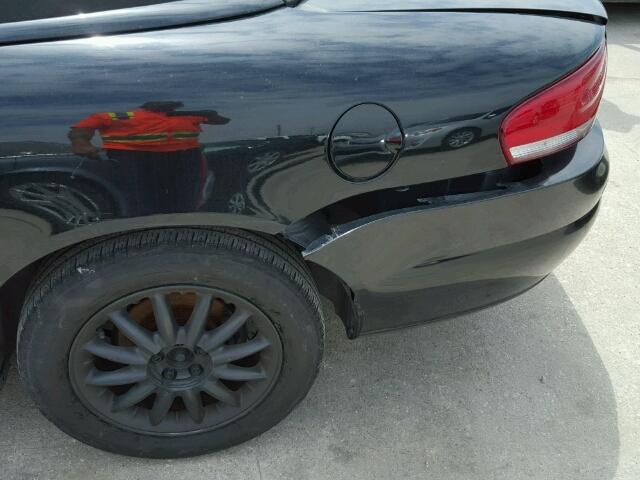 1C3EL55U61N675009 - 2001 CHRYSLER SEBRING LX BLACK photo 9