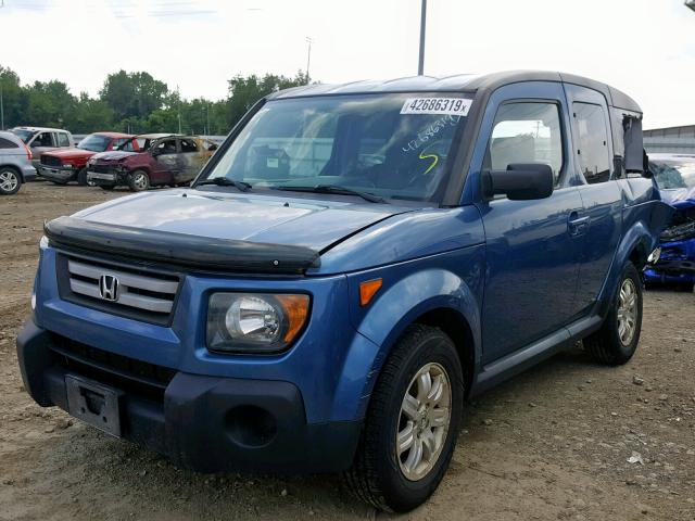 5J6YH28758L020063 - 2008 HONDA ELEMENT EX BLUE photo 2