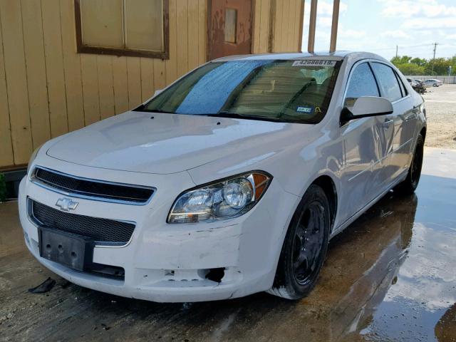 1G1ZC5E01AF250312 - 2010 CHEVROLET MALIBU 1LT WHITE photo 2