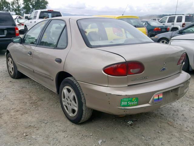 1G1JF524317156907 - 2001 CHEVROLET CAVALIER L TAN photo 3