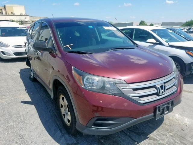 5J6RM3H35DL031786 - 2013 HONDA CR-V LX BURGUNDY photo 1