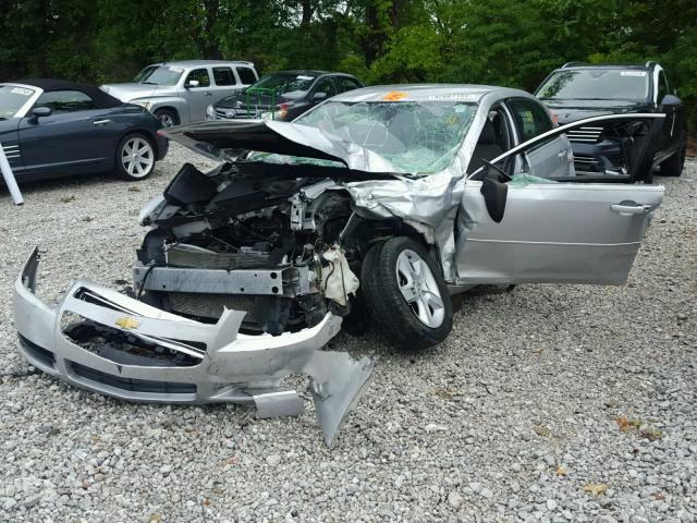 1G1ZB5EB5AF296777 - 2010 CHEVROLET MALIBU LS SILVER photo 2
