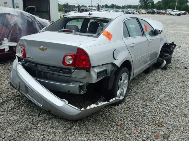 1G1ZB5EB5AF296777 - 2010 CHEVROLET MALIBU LS SILVER photo 4