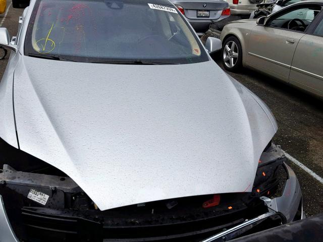 5YJSA1S12EFP66242 - 2014 TESLA MODEL S فضي صورة 7