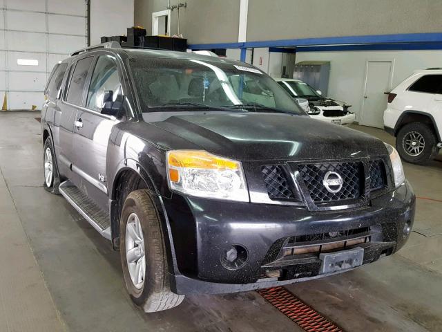 5N1AA08D18N618060 - 2008 NISSAN ARMADA SE BLACK photo 1