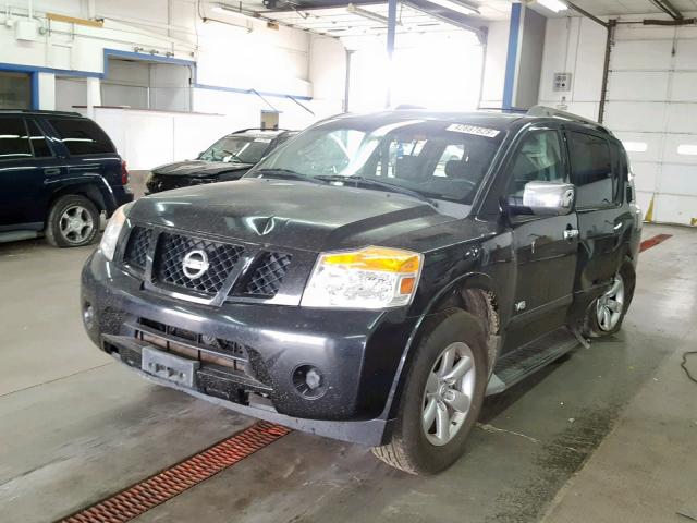 5N1AA08D18N618060 - 2008 NISSAN ARMADA SE BLACK photo 2