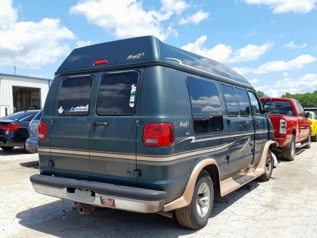 2B6HB11Y0XK584355 - 1999 DODGE RAM VAN B1 GREEN photo 4