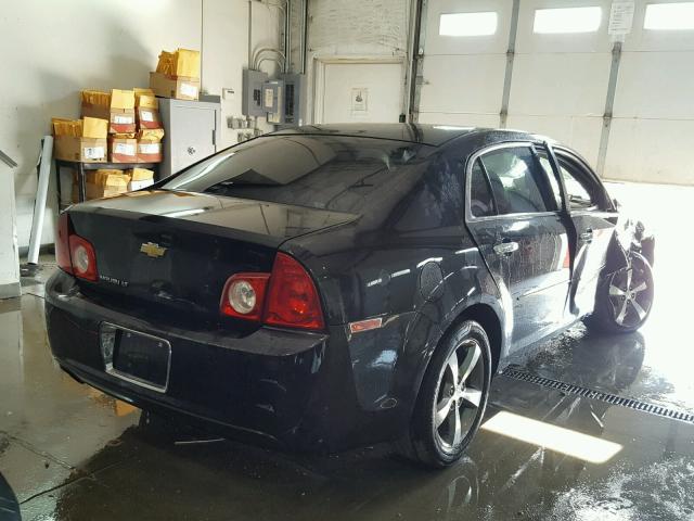 1G1ZC5EU5CF286493 - 2012 CHEVROLET MALIBU 1LT BLACK photo 4