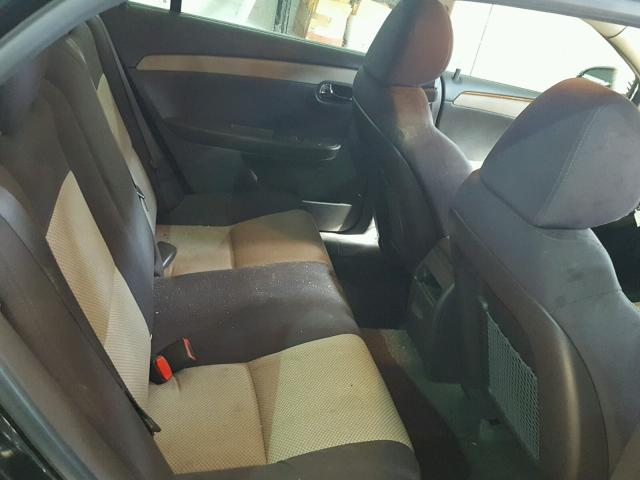 1G1ZC5EU5CF286493 - 2012 CHEVROLET MALIBU 1LT BLACK photo 6