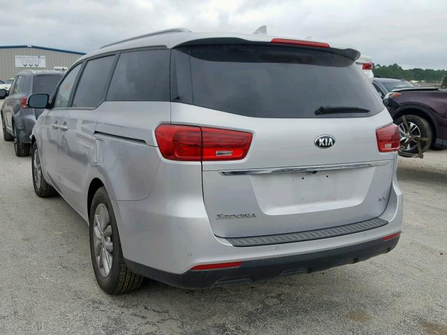 KNDMB5C11K6533715 - 2019 KIA SEDONA LX SILVER photo 3