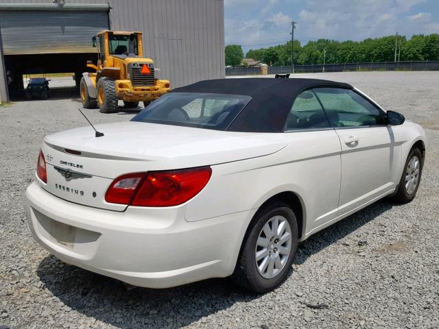 1C3LC45B59N515022 - 2009 CHRYSLER SEBRING LX WHITE photo 4