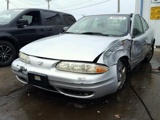 1G3NL52E74C218606 - 2004 OLDSMOBILE ALERO GL SILVER photo 2